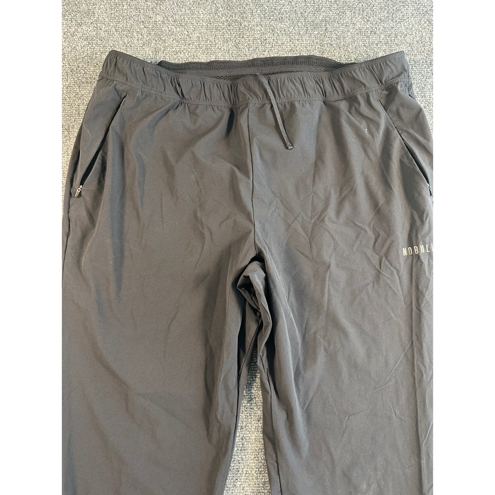 NOBULL Mens Lightweight Training Joggers‎ Black XL Ankle Zip Athletic Pants - Picture 3 of 12